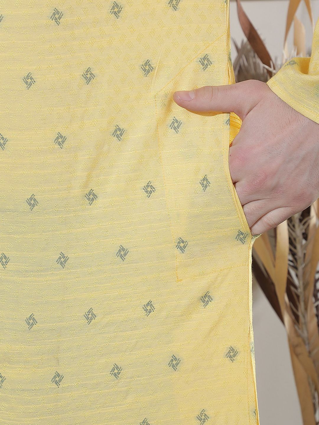 Men Geometric Printed Kurta