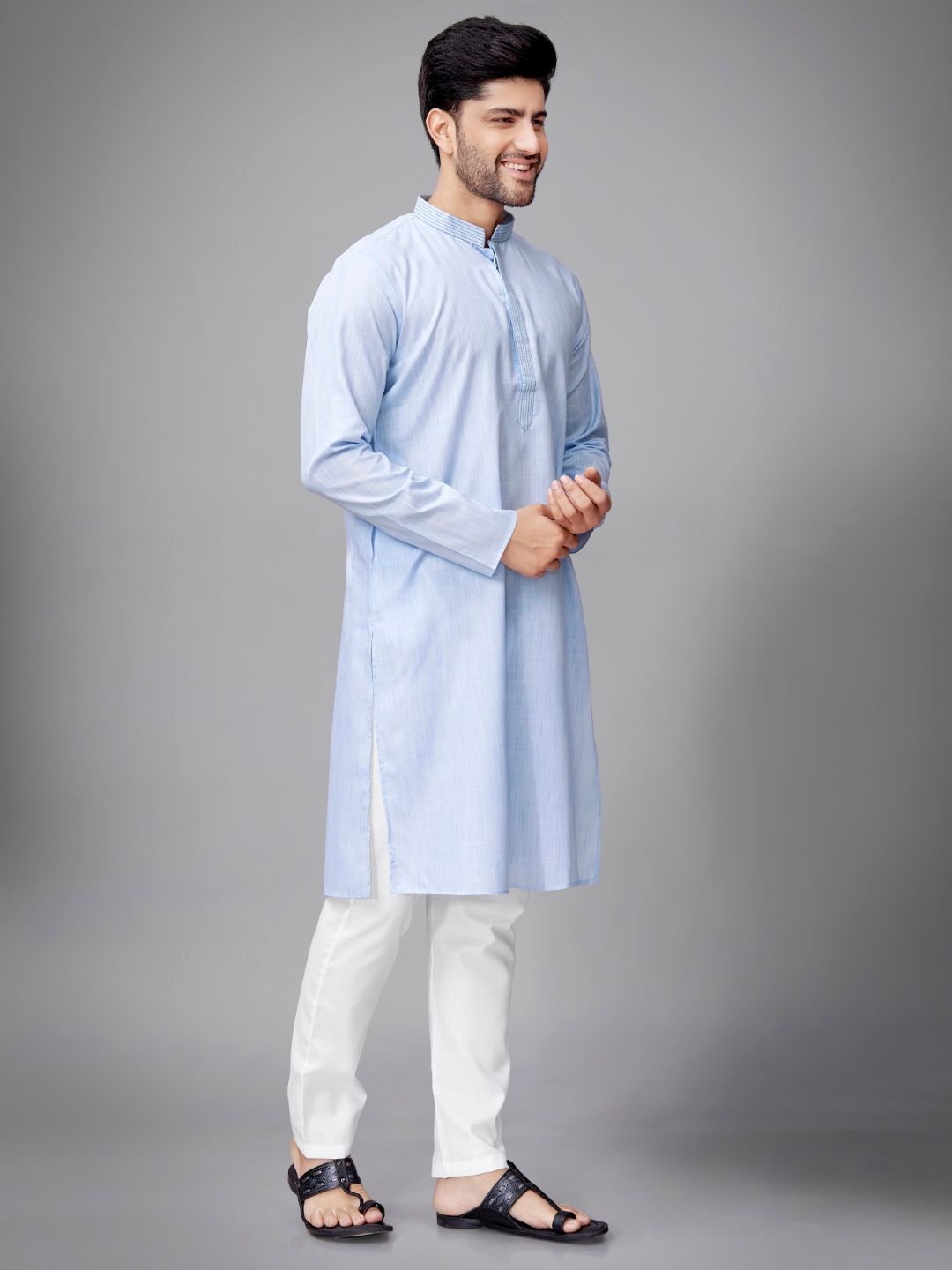 Men Striped Kurta