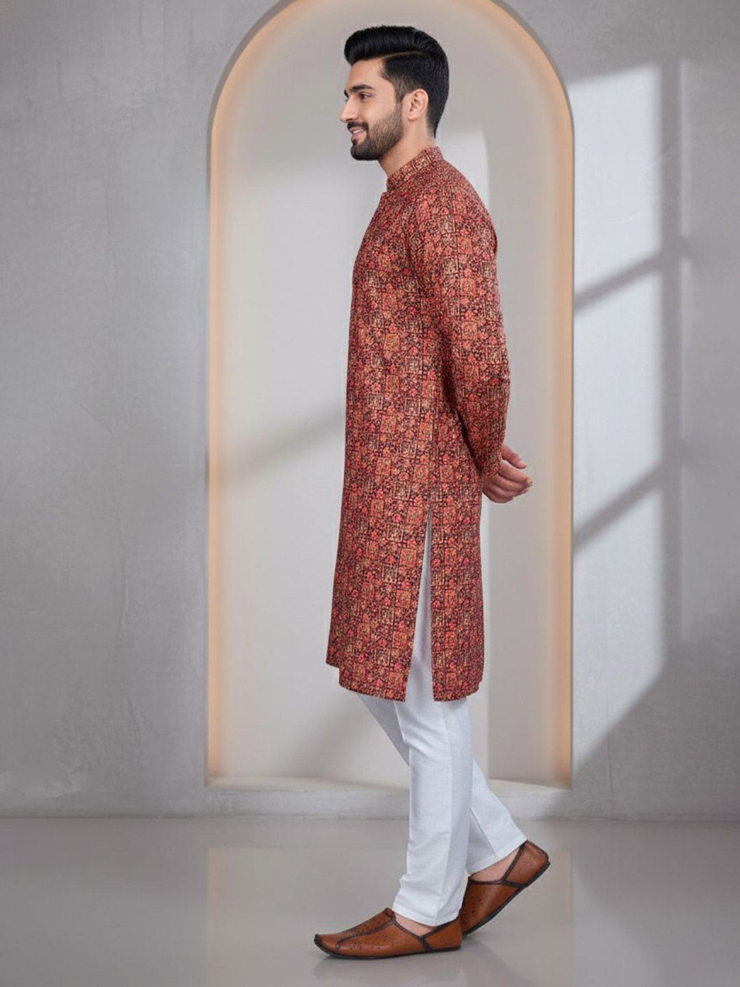 Men Thread Work Kurta