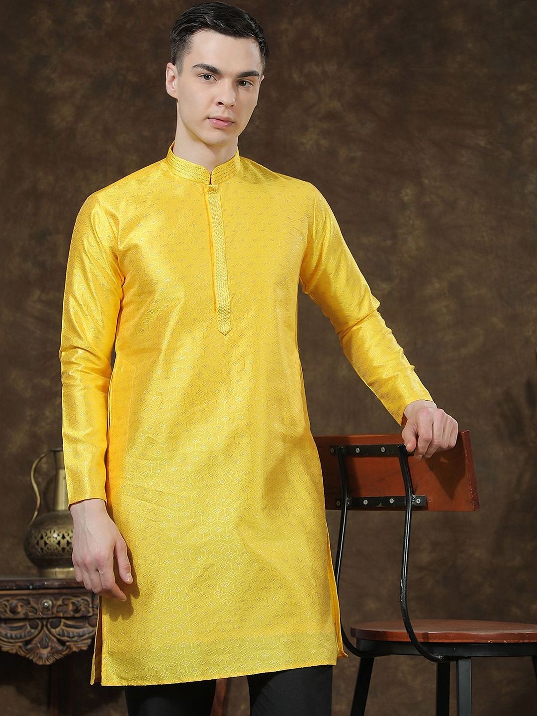 Men Regular Kurta with Trousers