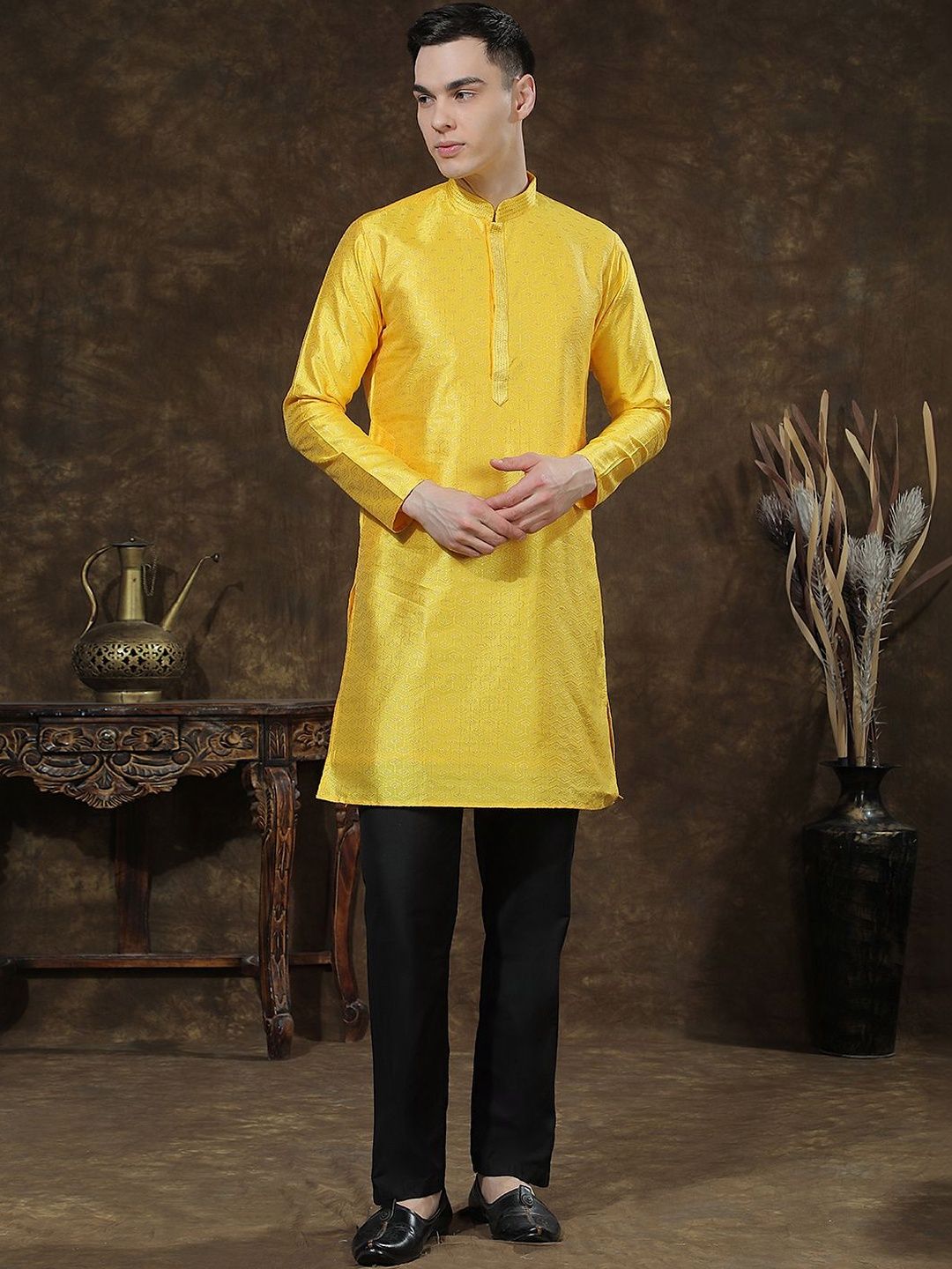 Men Regular Kurta with Trousers