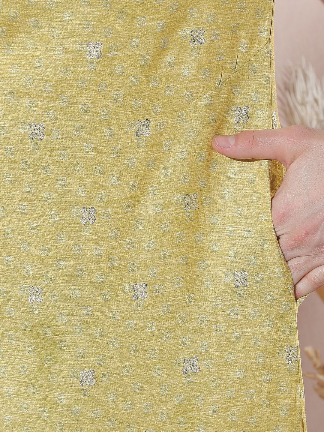 Men Jacquard Kurta