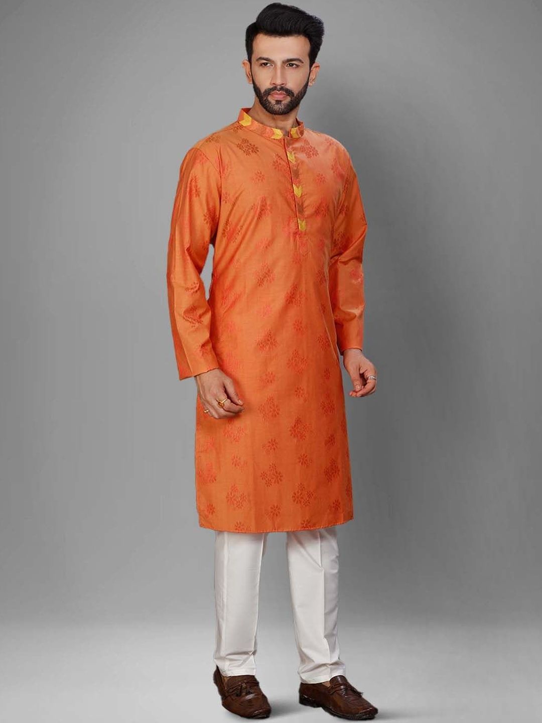 Men Jacquard Kurta