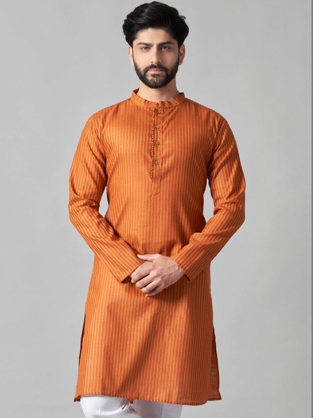 Men Striped Kurta