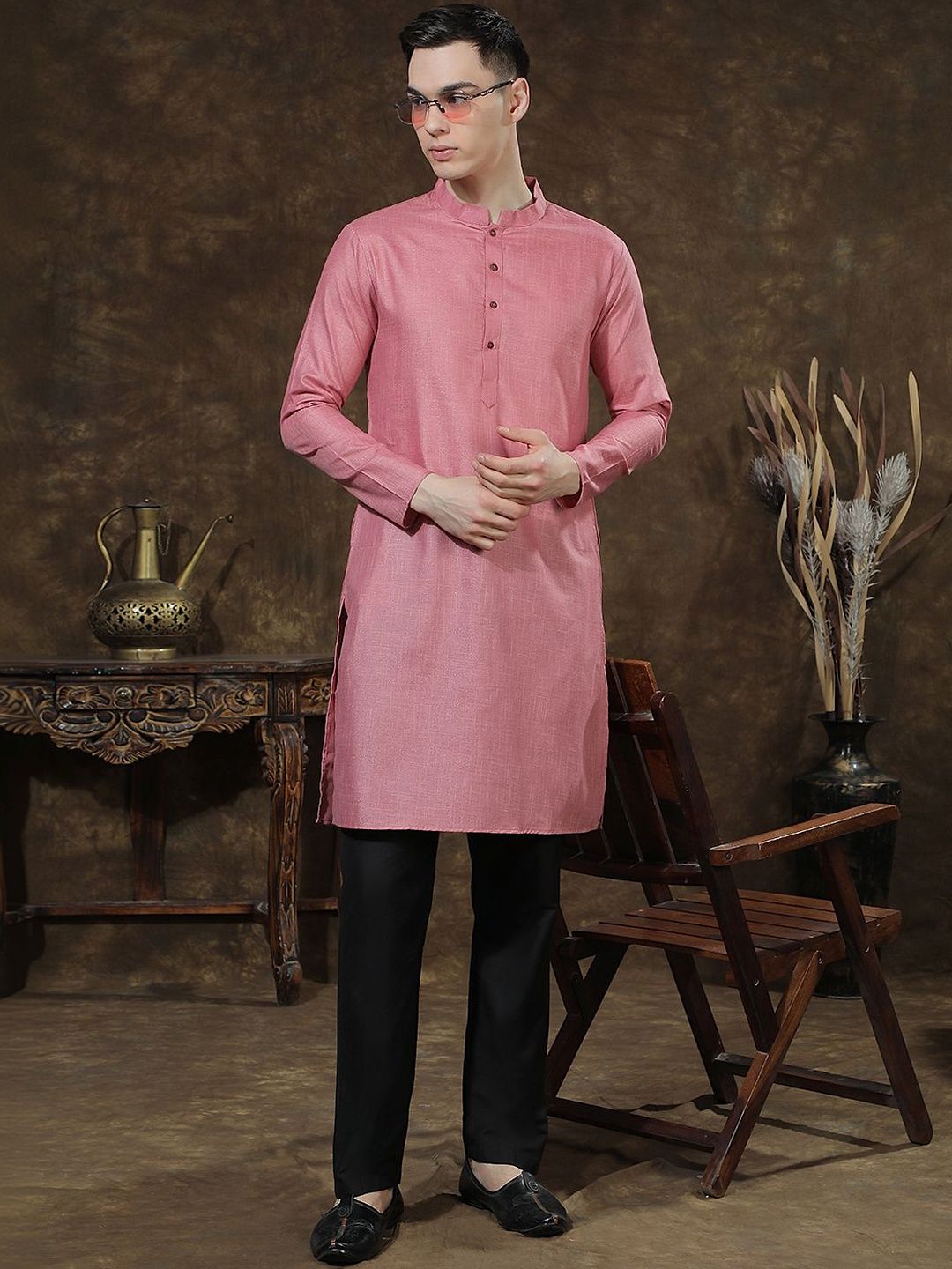 Men Khadi Khadi Kurta