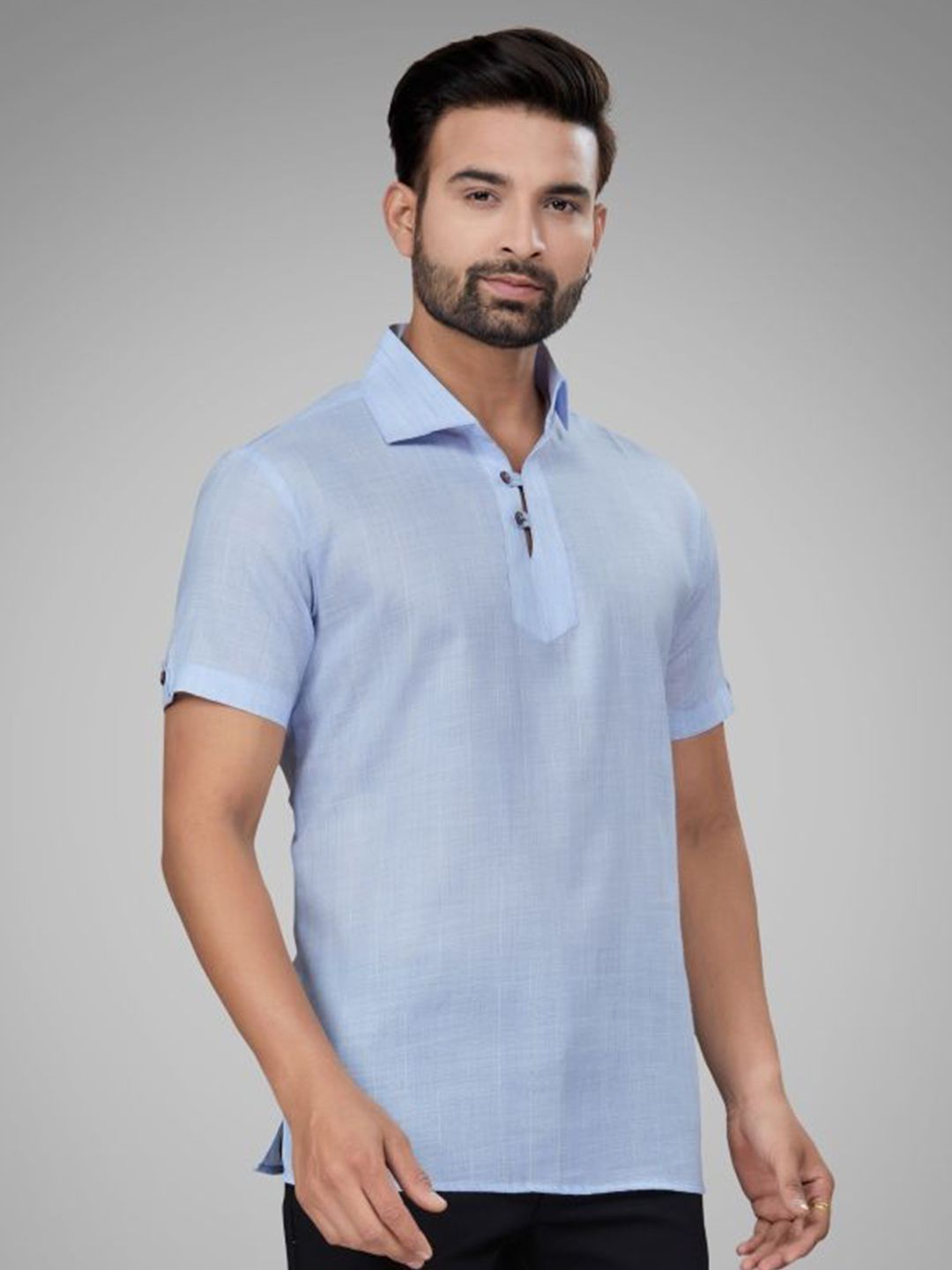 Men Shirt Collar Yoke Design Kurta