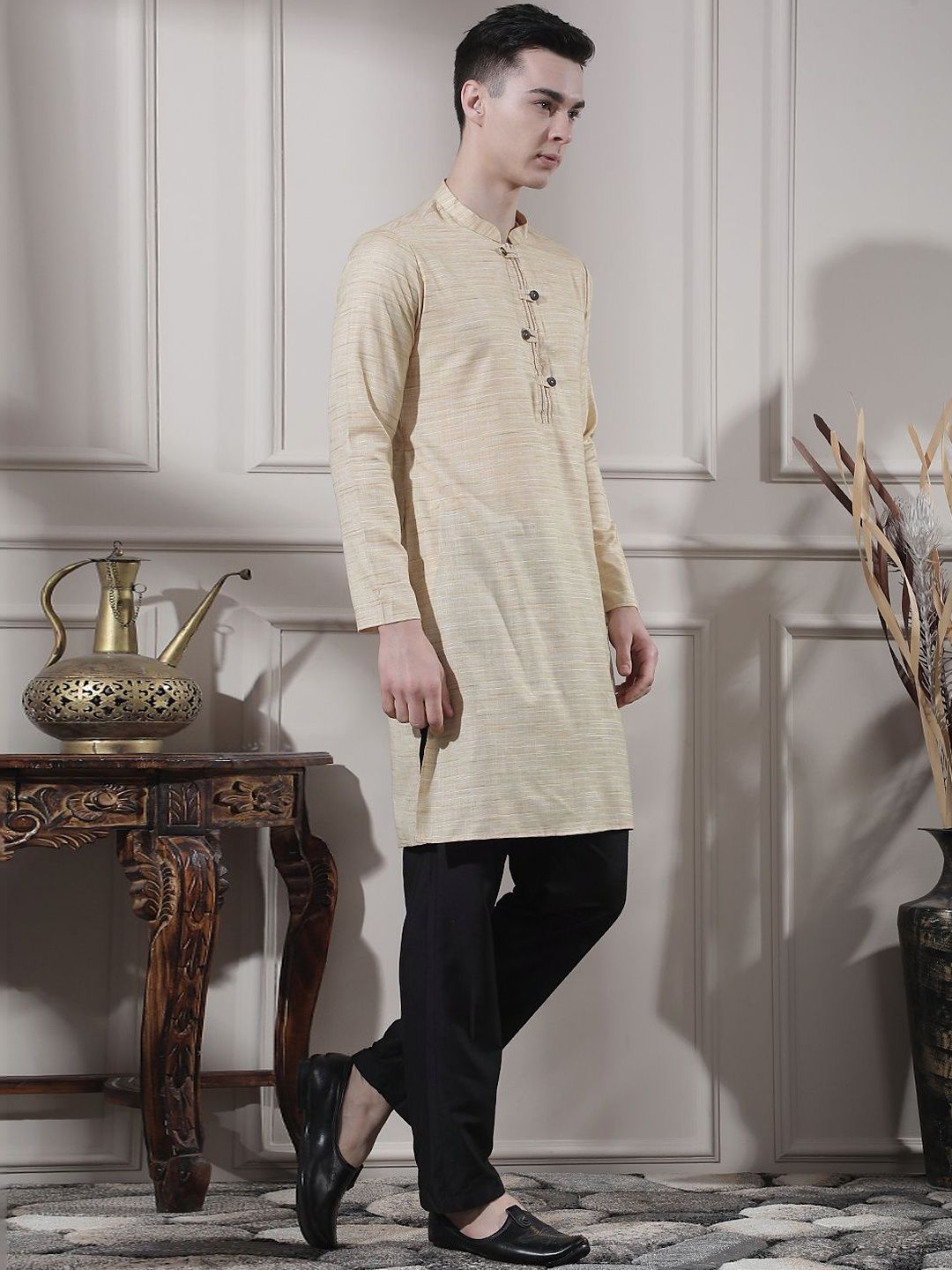 Men Regular Kurta with Trousers