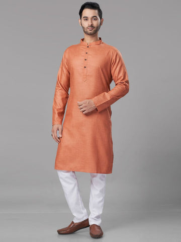 Men Solid Kurta with Pyjamas