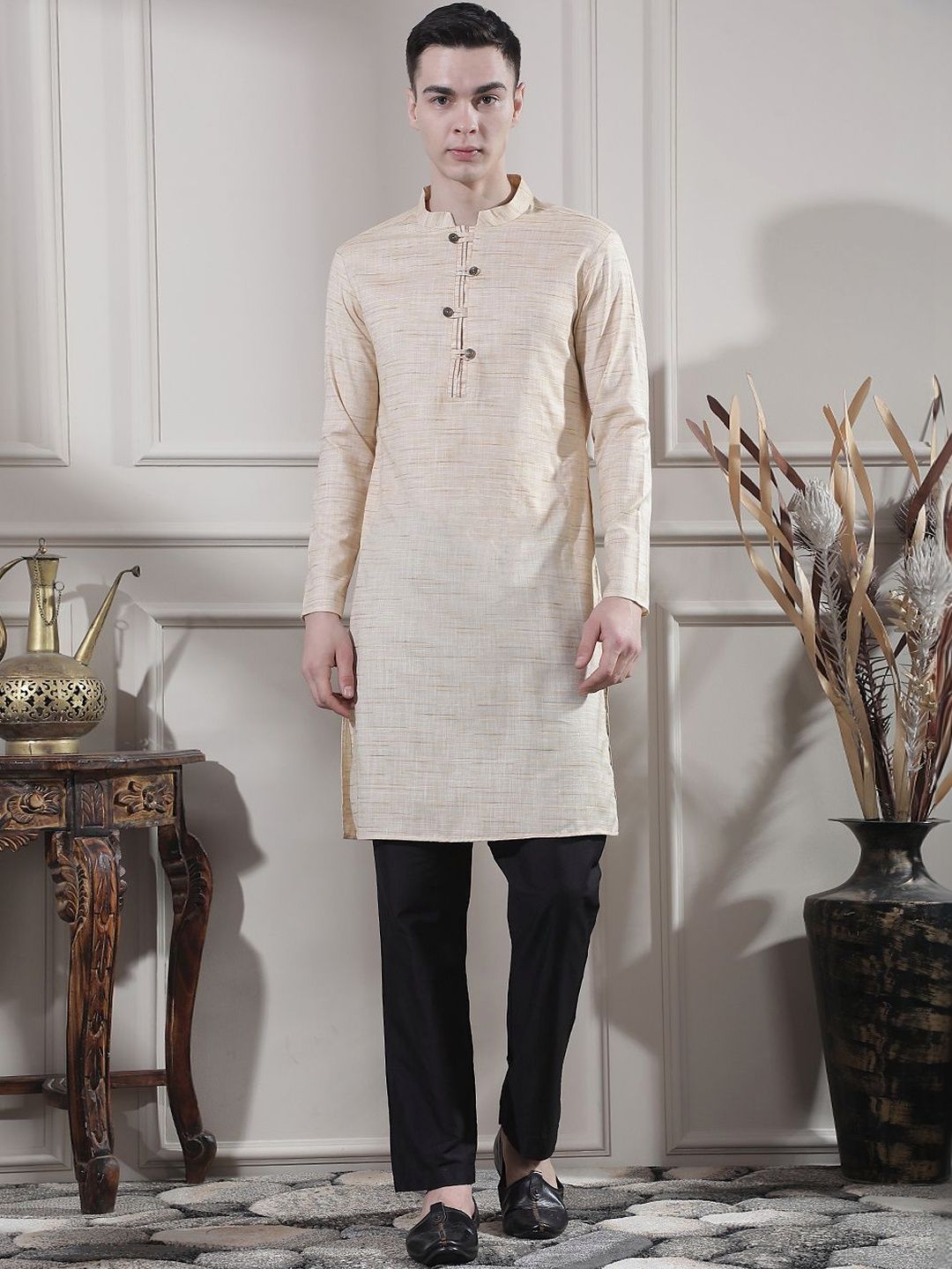 Men Regular Kurta with Trousers