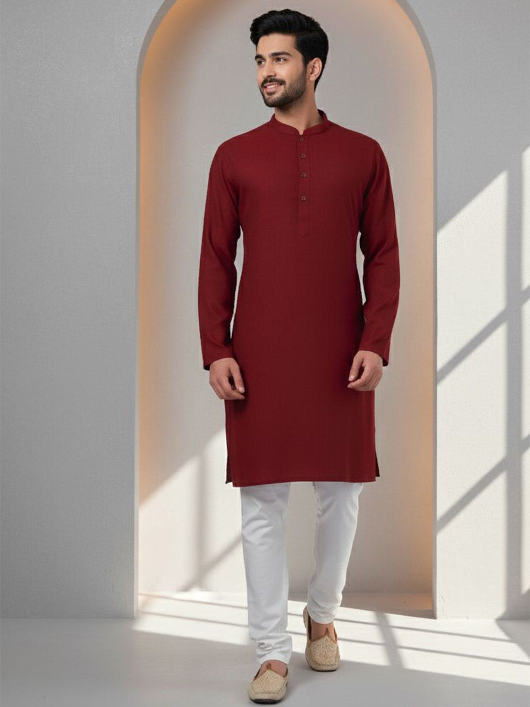 Men Thread Work Kurta