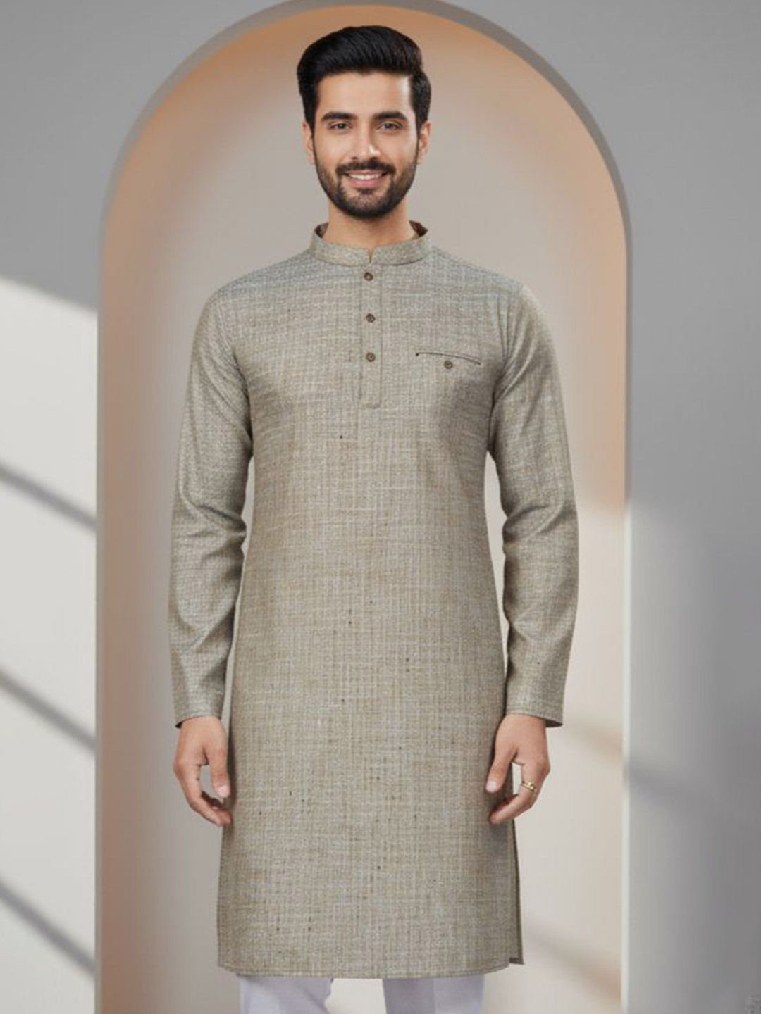 Men Thread Work Kurta
