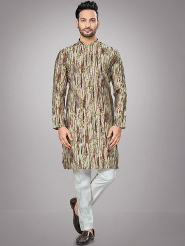 Men Ethnic Motifs Printed Kurta with Pyjamas