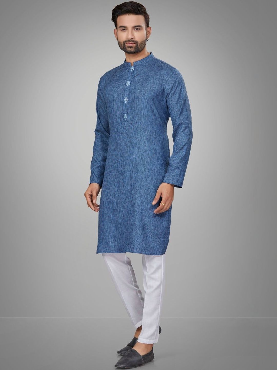 Men Regular Pure Cotton Kurta with Trousers