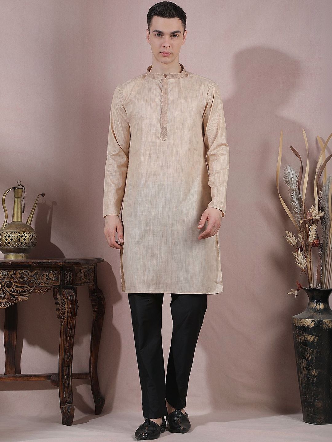 Men Regular Kurta with Trousers
