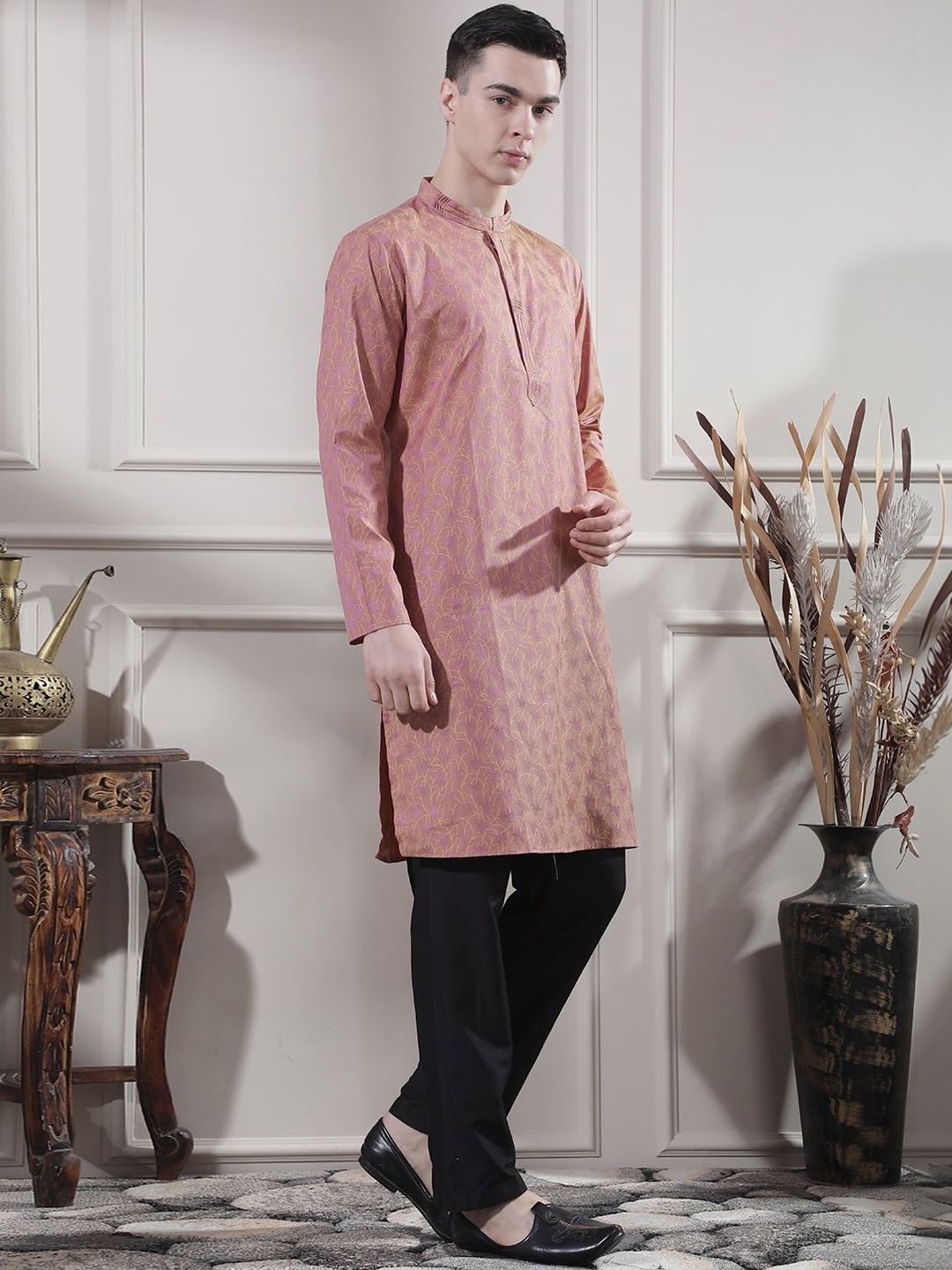 Men Ethnic Motifs Regular Kurta with Trousers