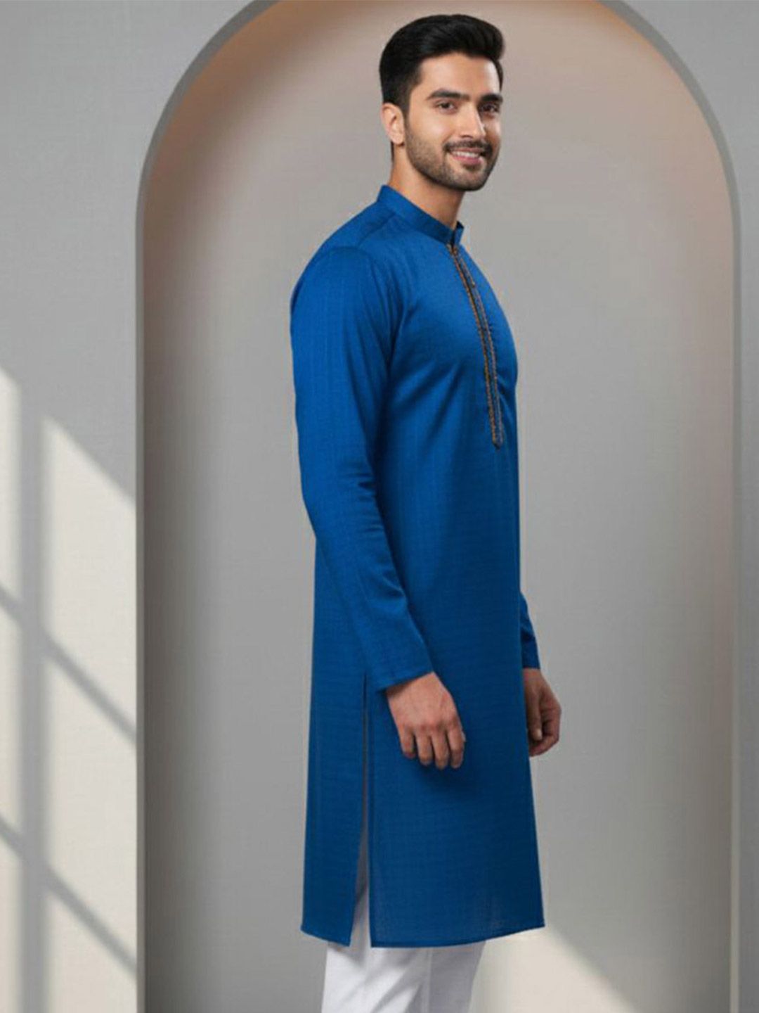 Men Thread Work Kurta