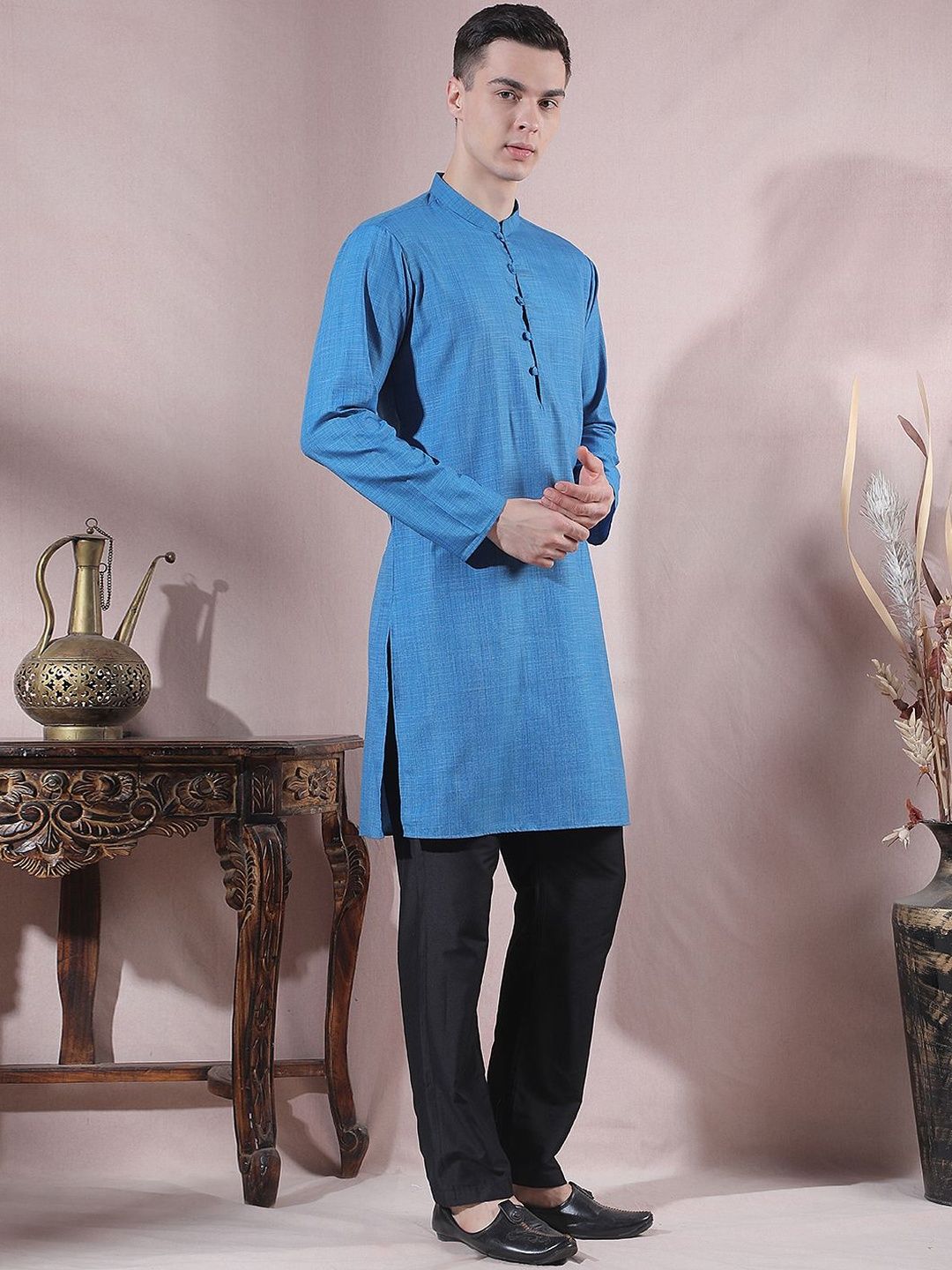 Men Regular Kurta with Trousers