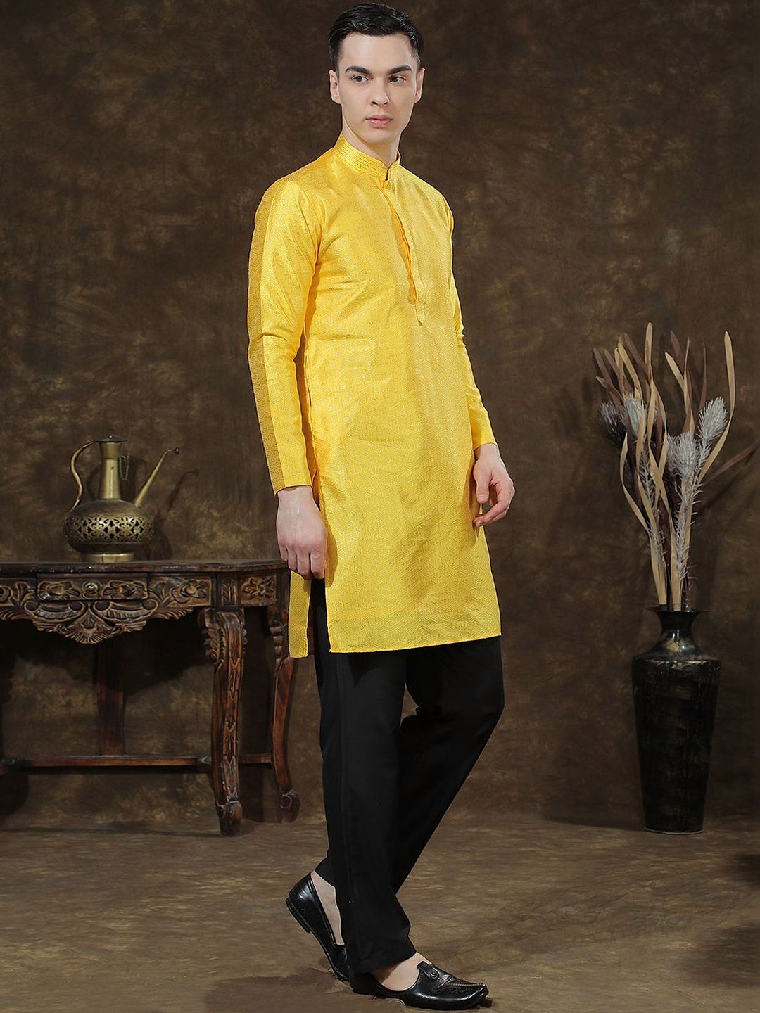Men Jacquard Kurta
