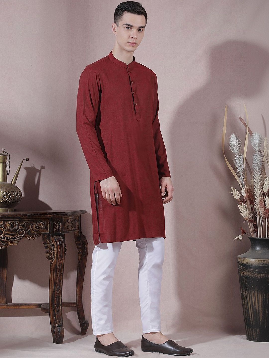Men Regular Kurta with Trousers