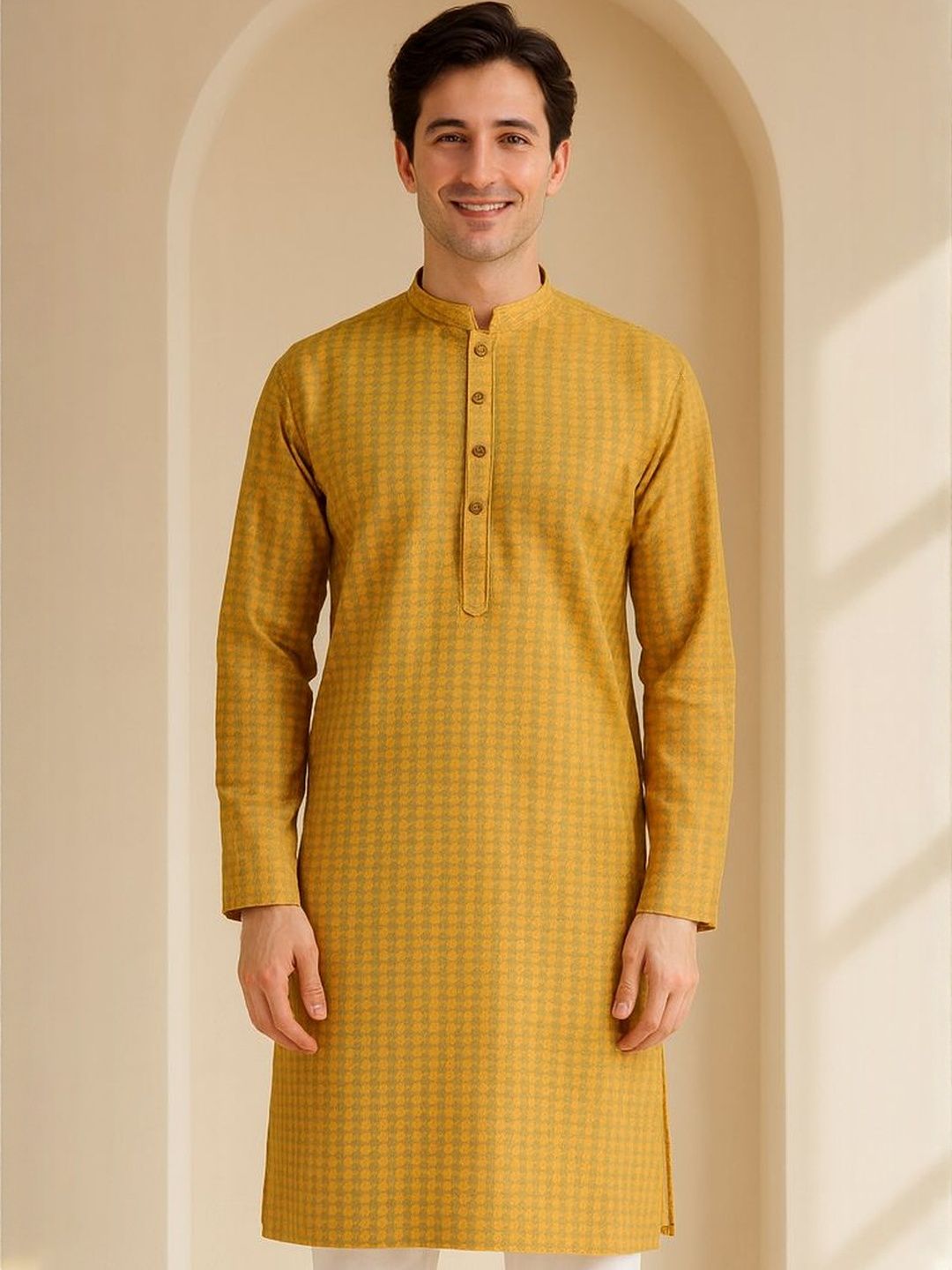 Men Regular Pure Cotton Kurta with Pyjamas