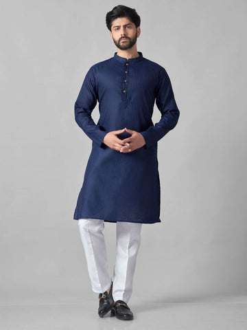 Men Mandarin Collar Kurta