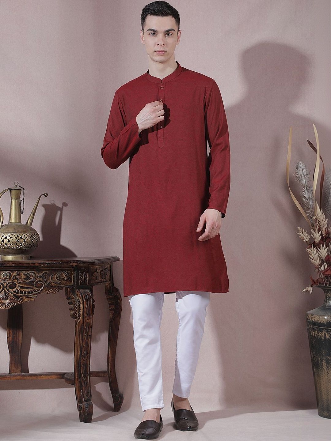 Men Regular Kurta with Trousers