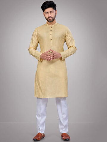 Men Solid Kurta with Pyjamas