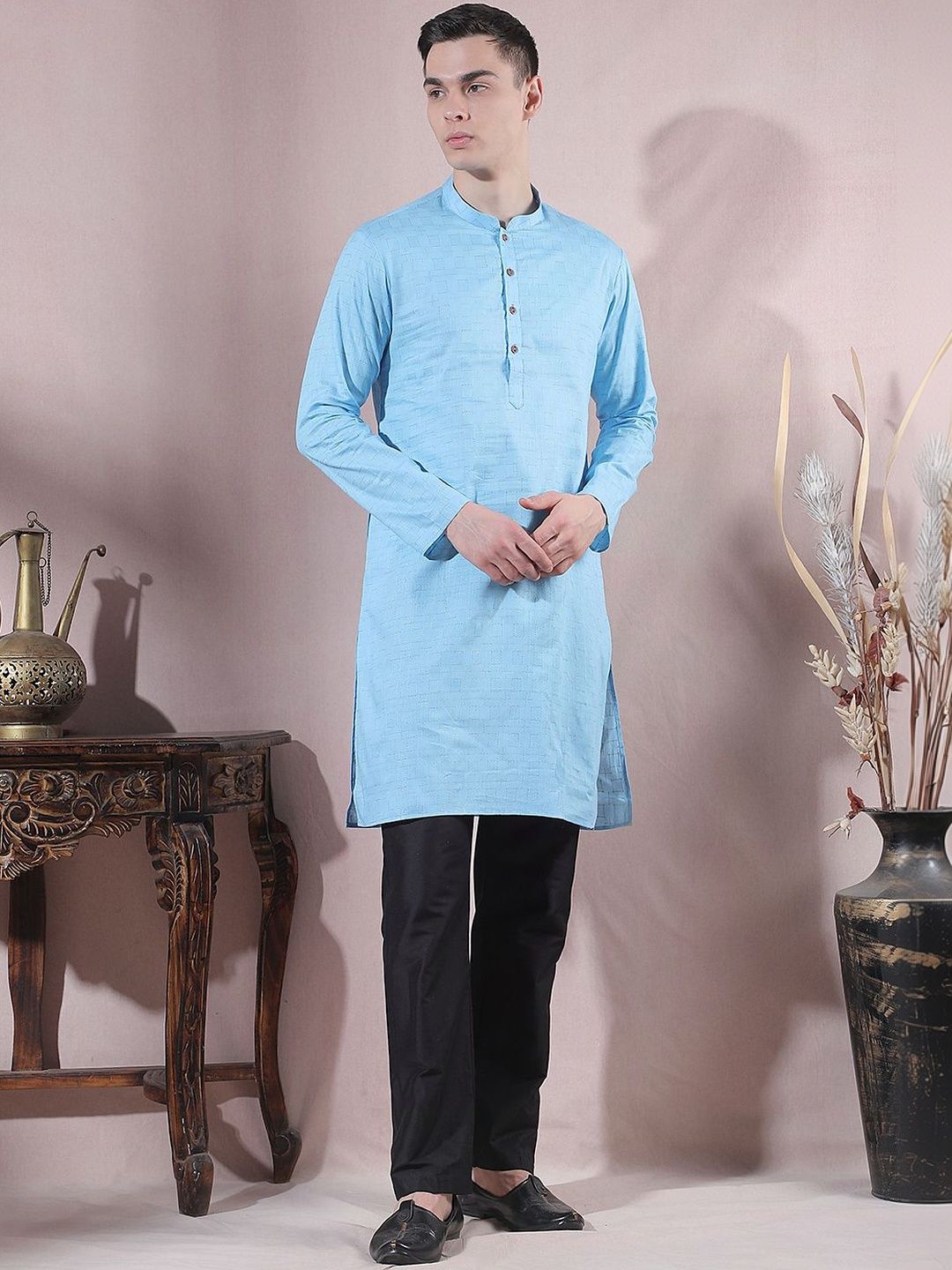 Men Regular Kurta with Trousers