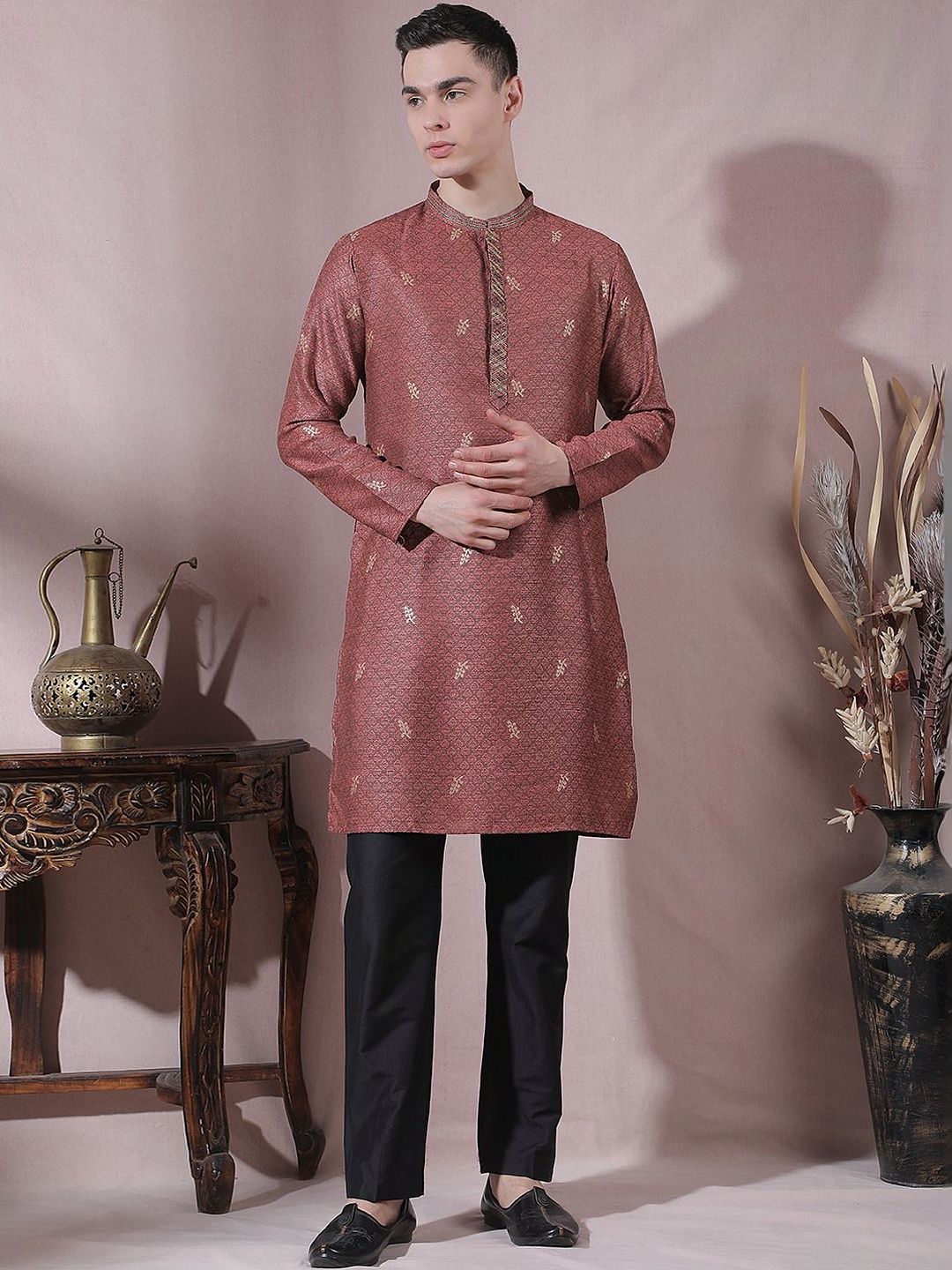 Men Regular Kurta with Trousers
