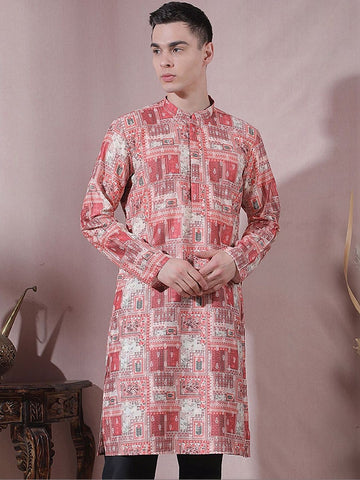 Men Jacquard Jacquard Kurta