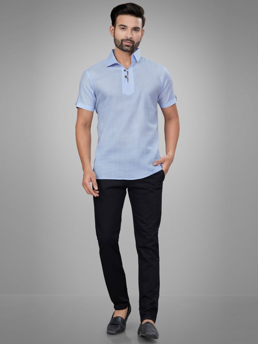 Men Shirt Collar Yoke Design Kurta