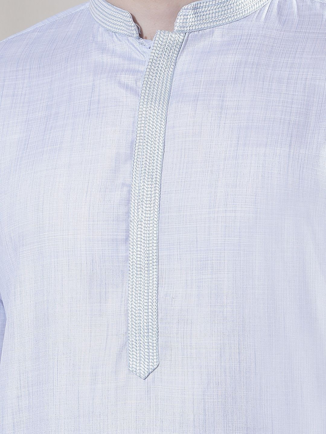Men Regular Thread Work Kurta with Trousers