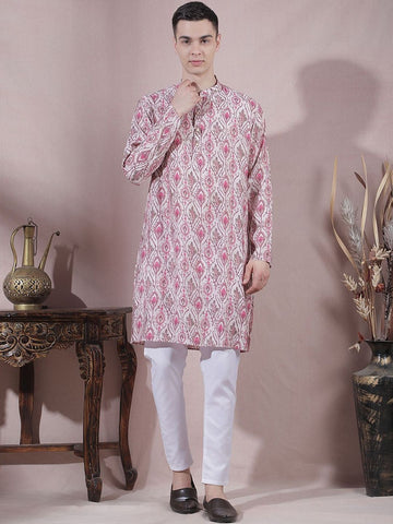 Men Ethnic Motifs Printed Regular Kurta with Trousers