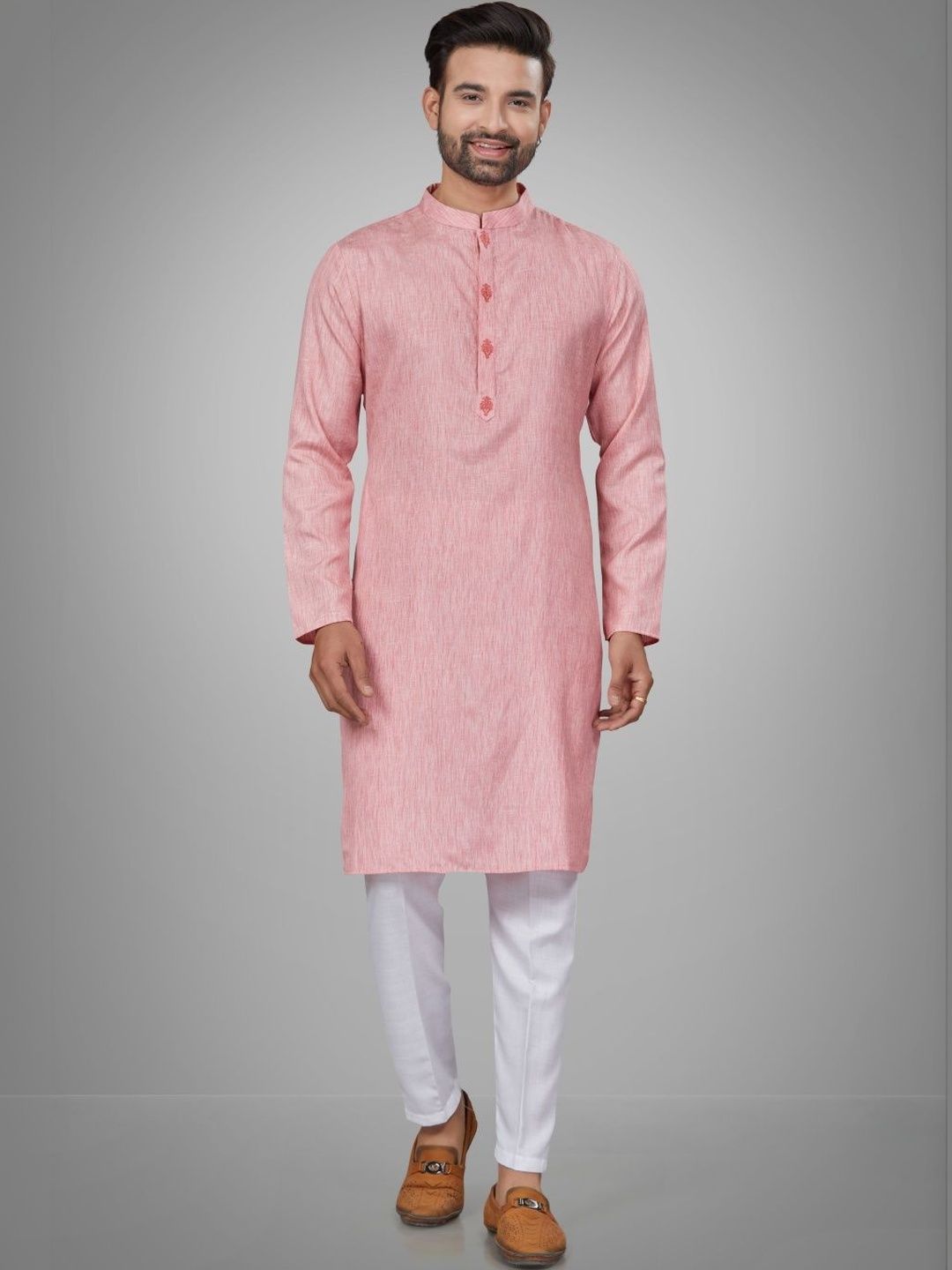 Men Regular Pure Cotton Kurta with Trousers