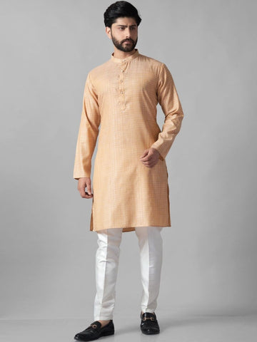 Men Solid Pure Cotton Kurta with Pyjamas