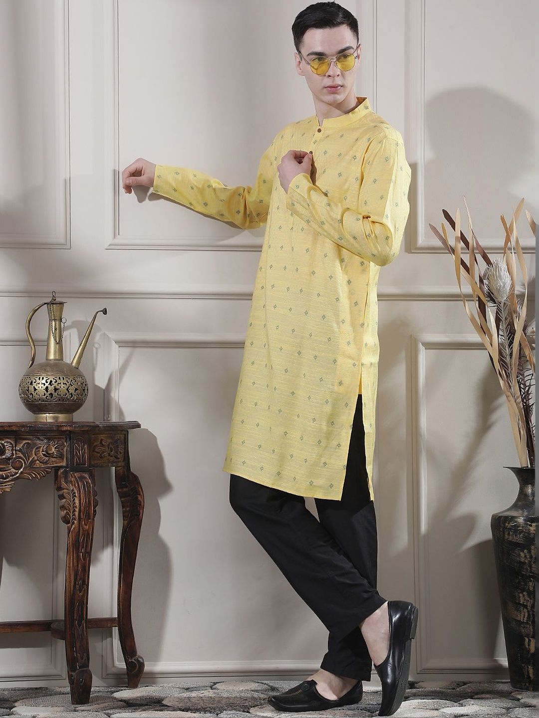 Men Geometric Printed Kurta