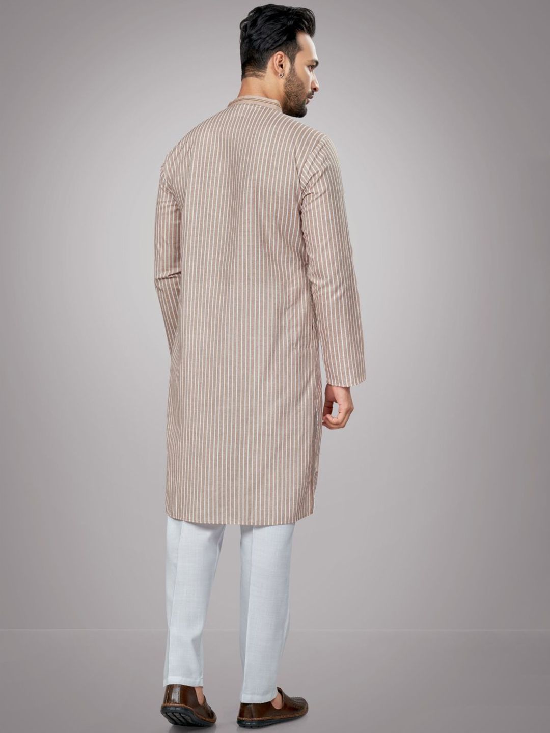 Men Striped Kurta with Pyjamas