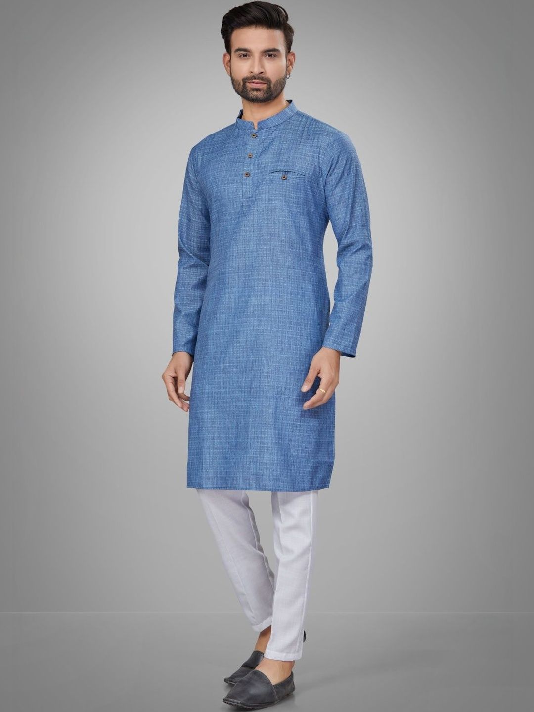 Men Regular Kurta with Trousers