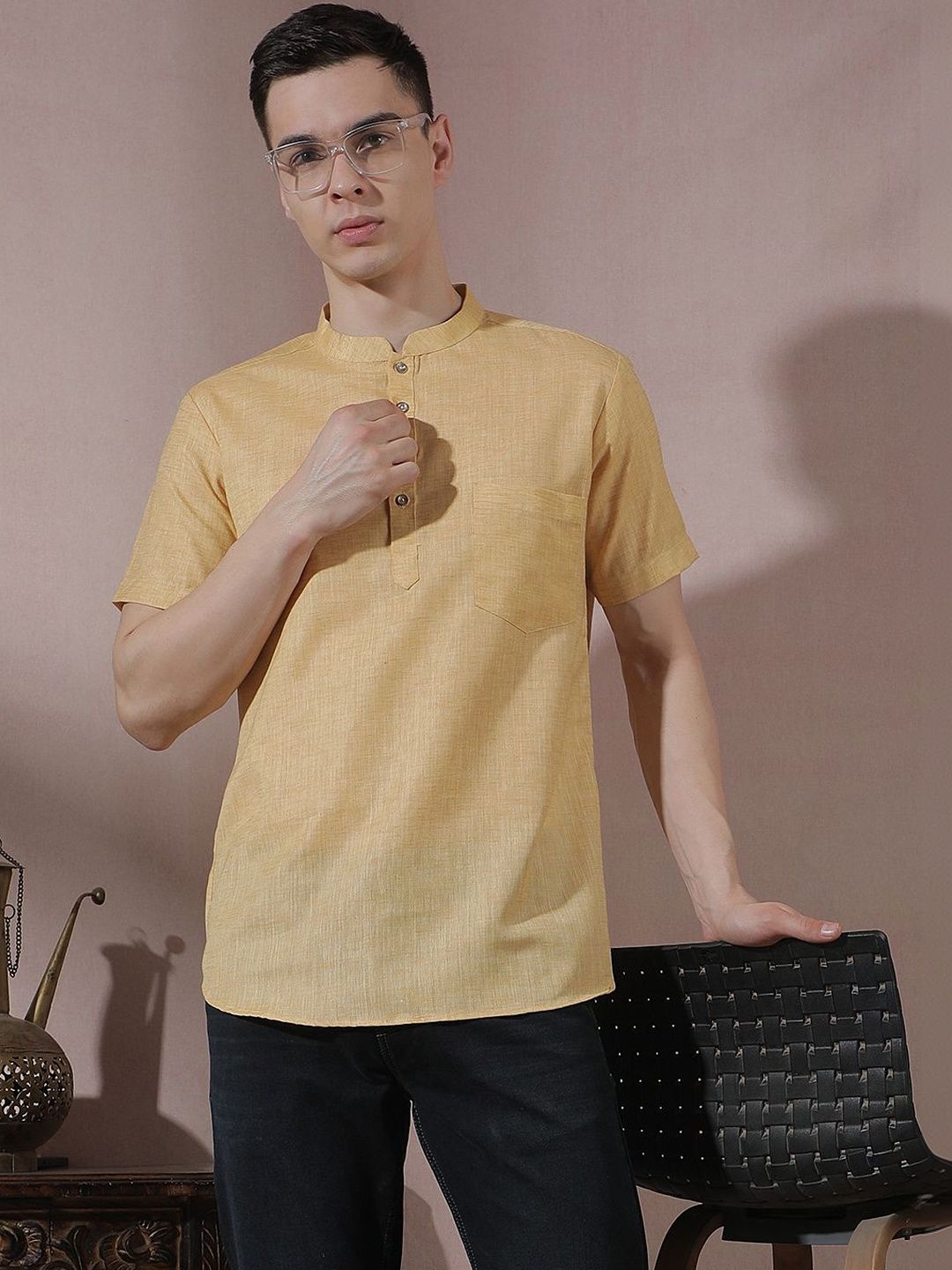 Men Striped Kurta