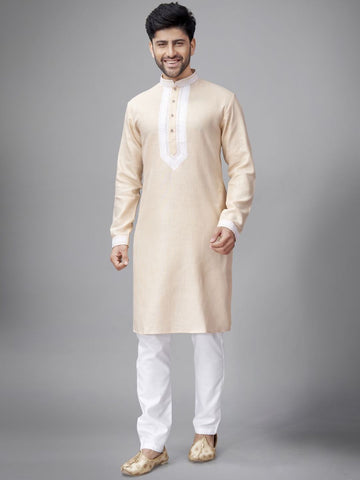 Men Solid Kurta with Pyjamas