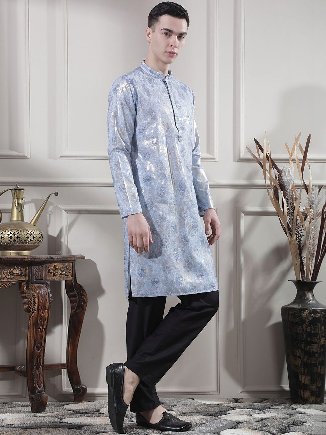 Men Ethnic Motifs Printed Regular Kurta with Trousers