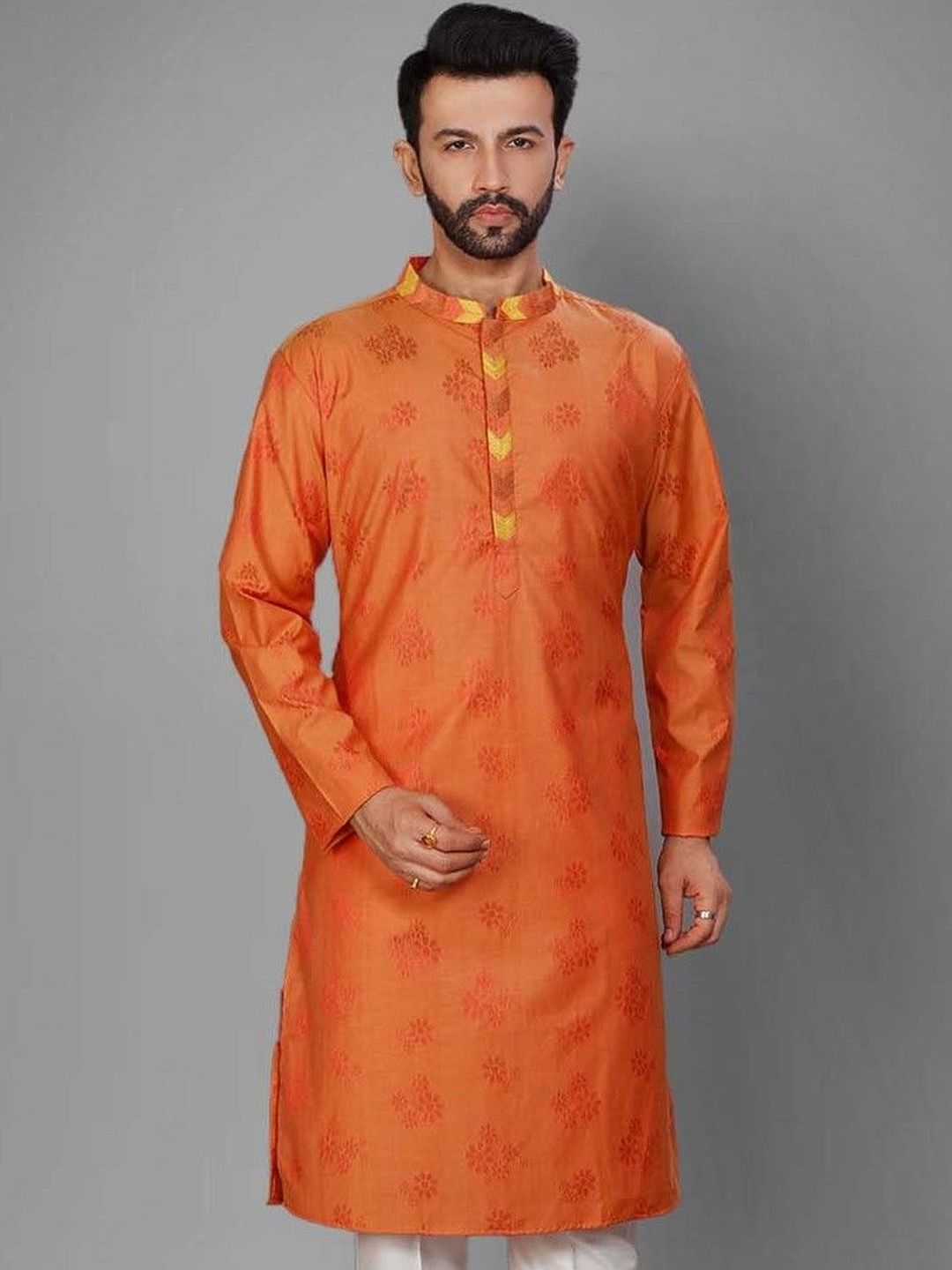 Men Jacquard Kurta