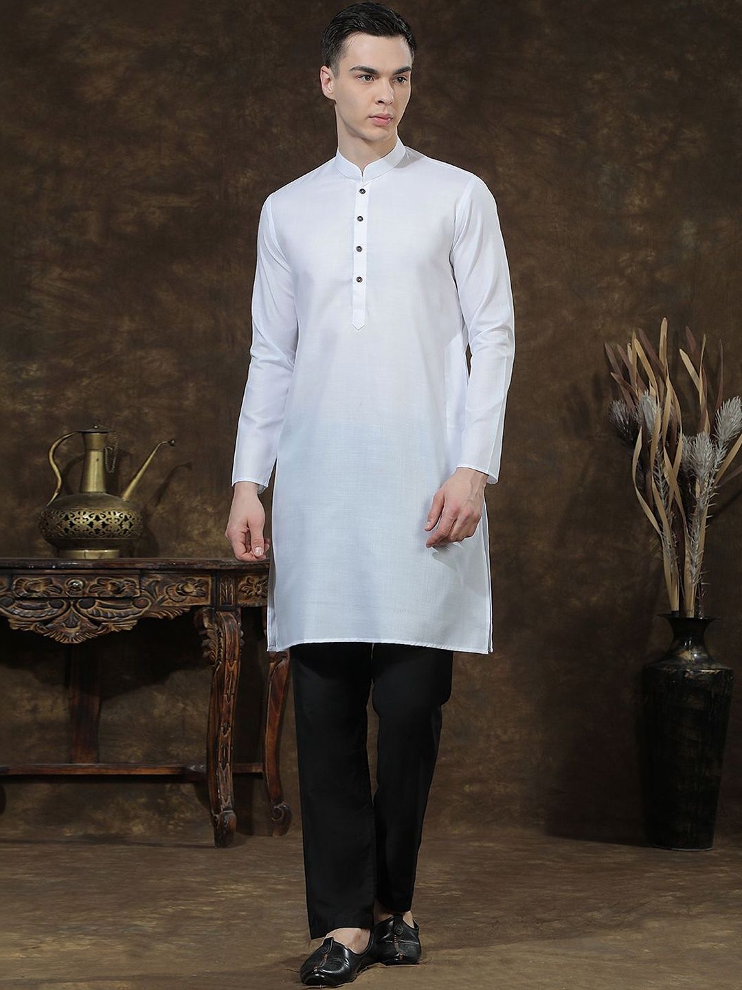 Men Regular Kurta with Trousers