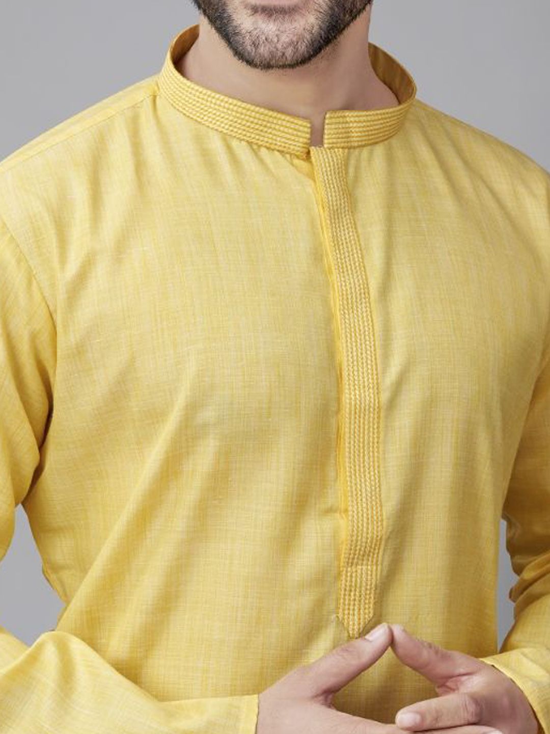 Men Solid Kurta with Pyjamas