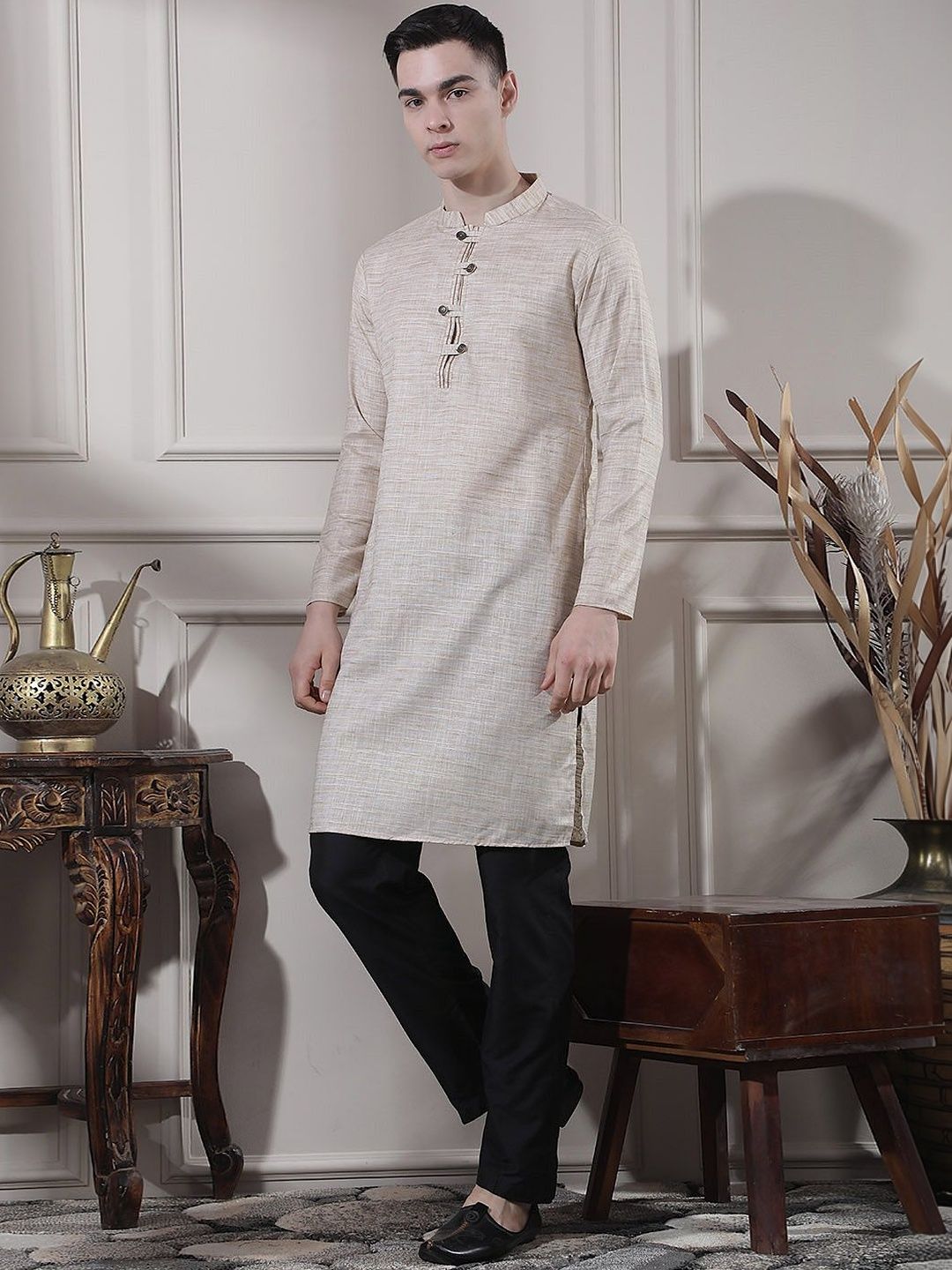 Men Regular Kurta with Trousers