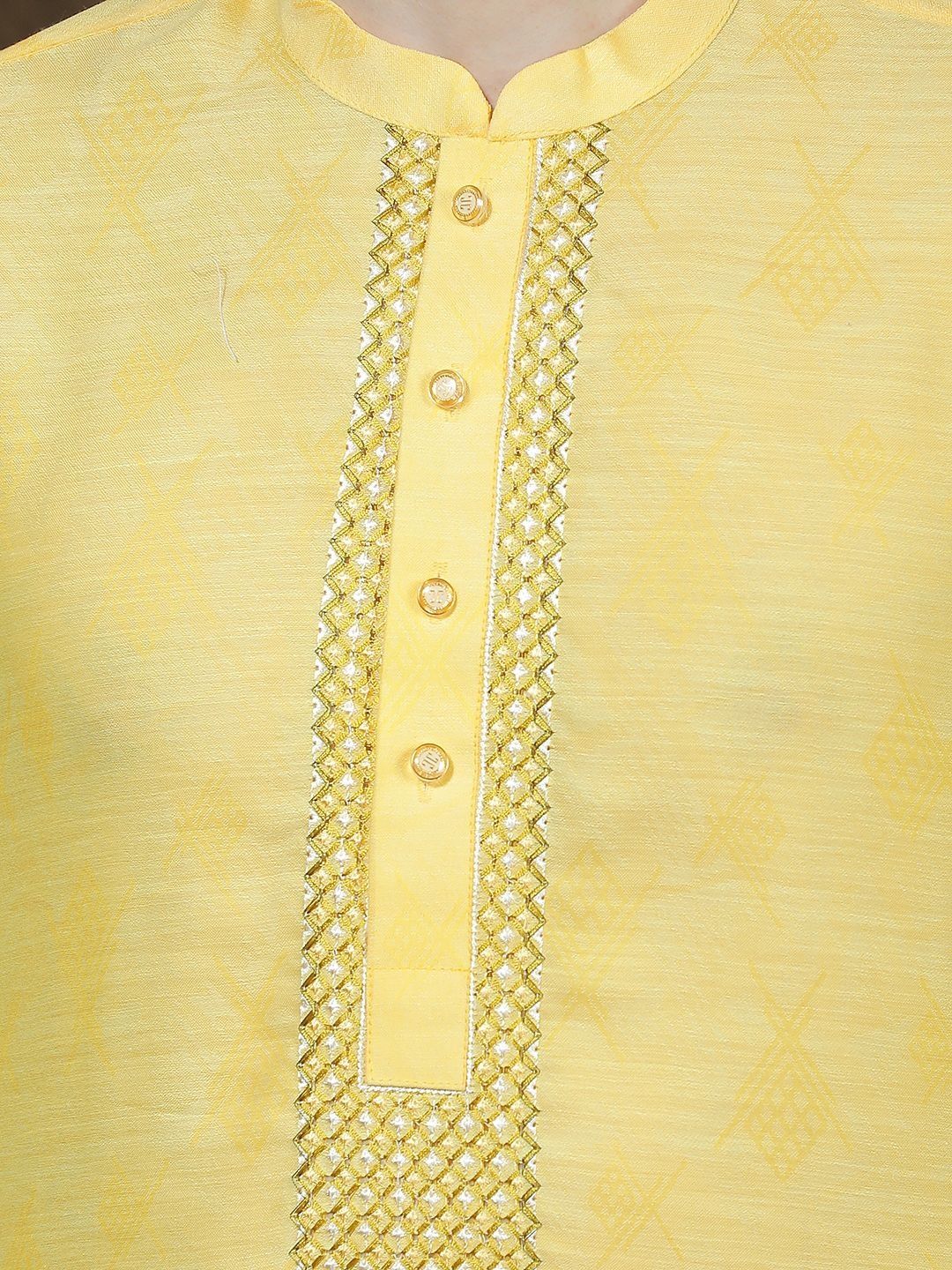 Men Ethnic Motifs Regular Thread Work Kurta with Trousers