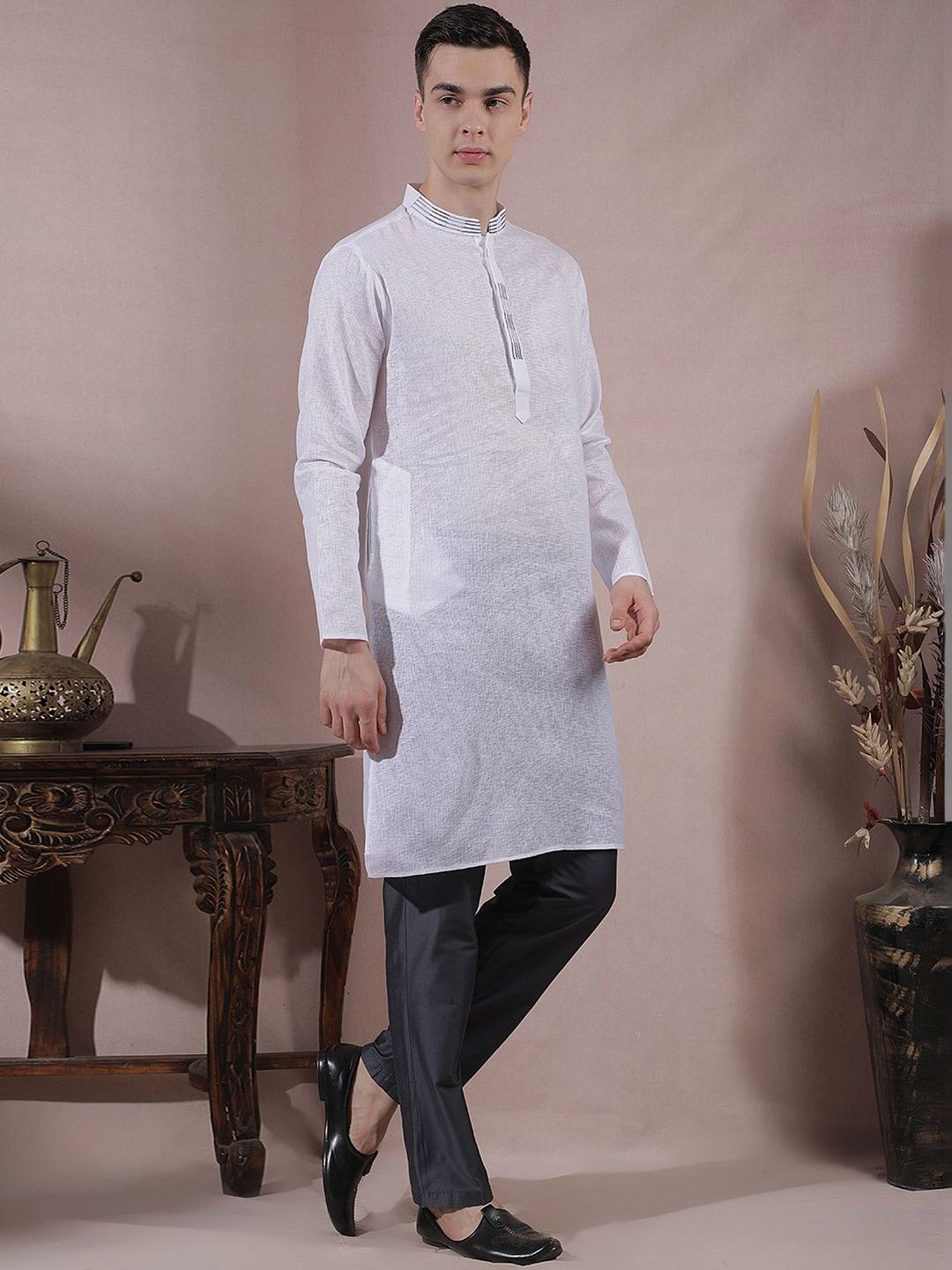 Men Regular Kurta with Trousers