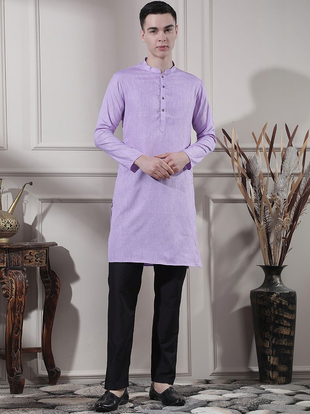 Men Regular Kurta with Trousers
