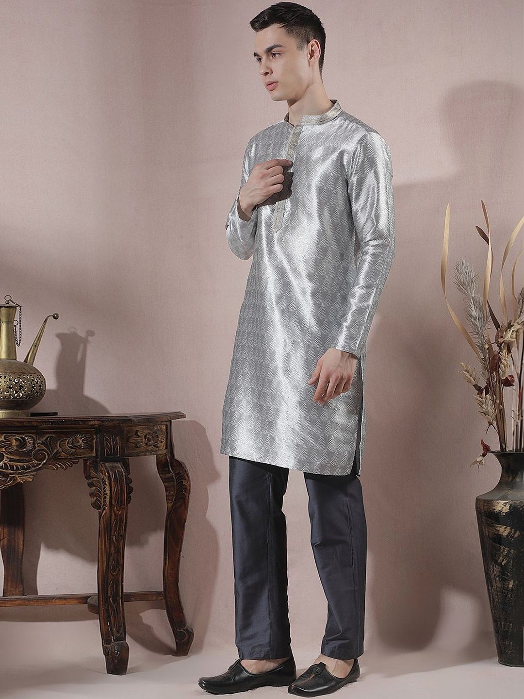 Men Regular Kurta with Trousers