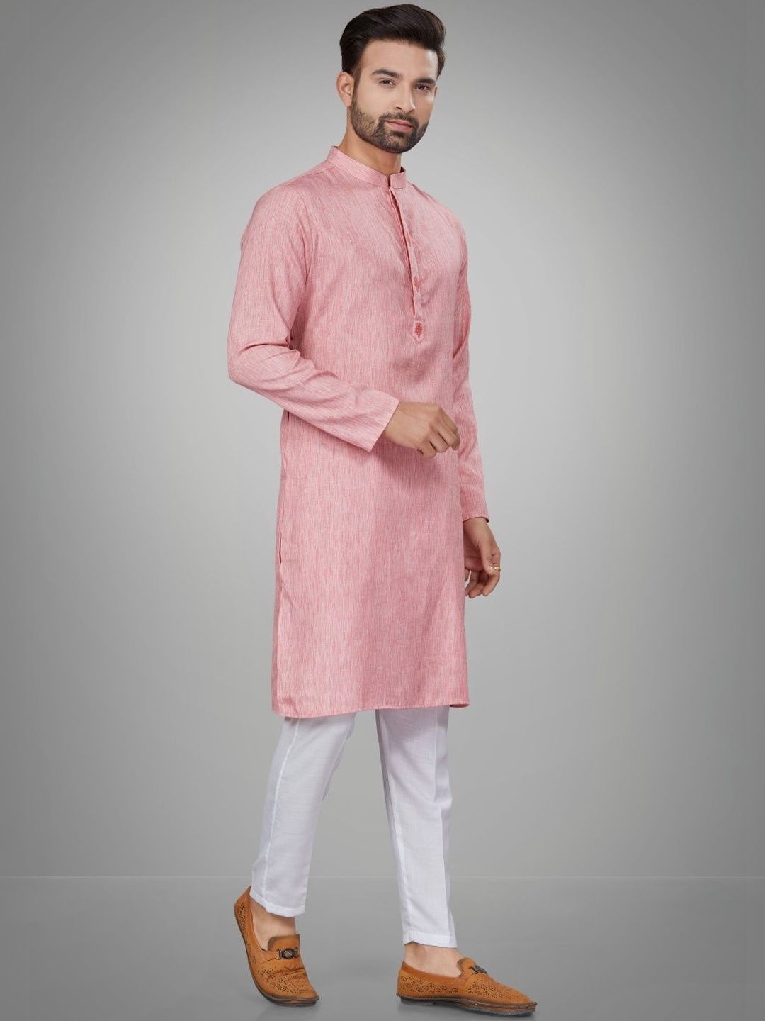 Men Regular Pure Cotton Kurta with Trousers